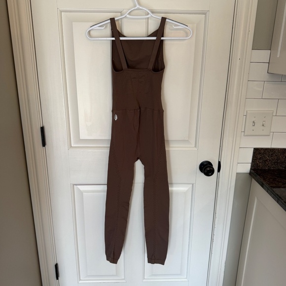 New! Free People Movement Good Karma High Neck Onsie in Wild Mustang 45455 - Picture 8 of 13